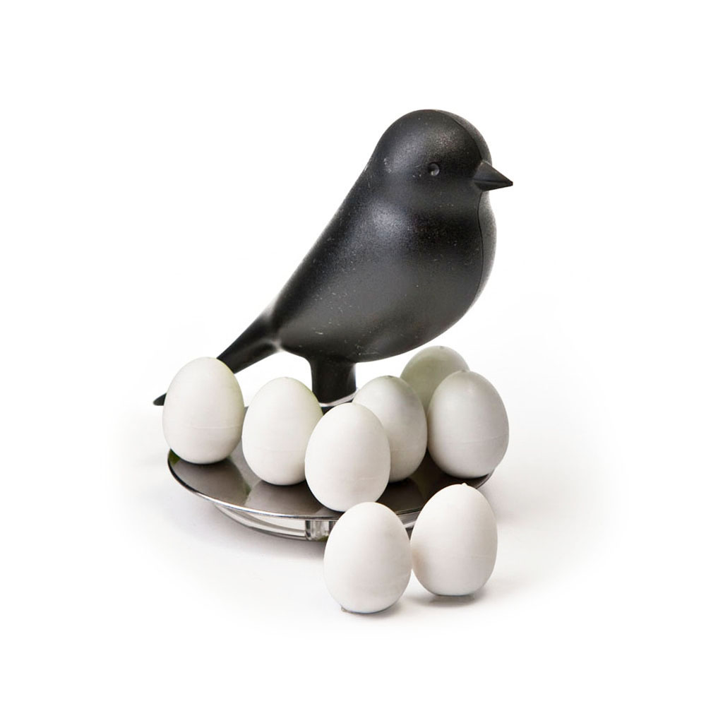Держатель магнитов Magnetic Egg Sparrow Qualy Черный