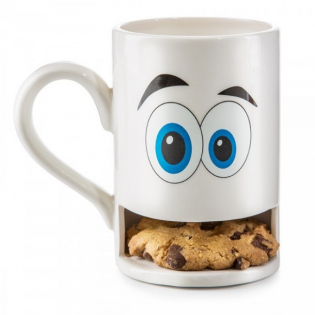 Чашка с отделением для печенья Monster Cookie Cup Donkey Белая