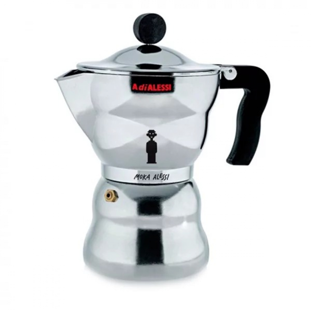 Гейзерная кофеварка для эспрессо Moka Alessi Алюминий Гейзерная кофеварка для эспрессо Moka Alessi Алюминий