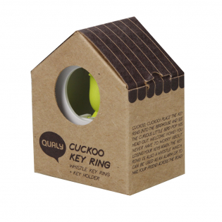 Ключница настенная и брелок для ключей Cuckoo Qualy Белый / Зеленый