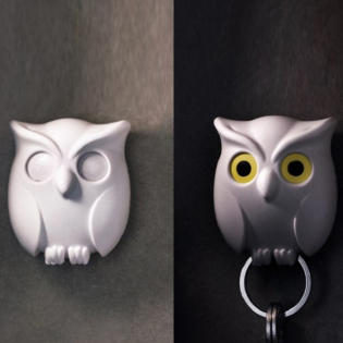 Ключница настенная Night Owl Qualy Белая