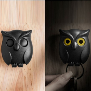 Ключница настенная Night Owl Qualy Черная