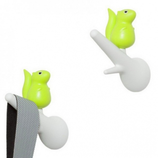 Крючки настенные Hook Squirrel Qualy Белый / Зеленый