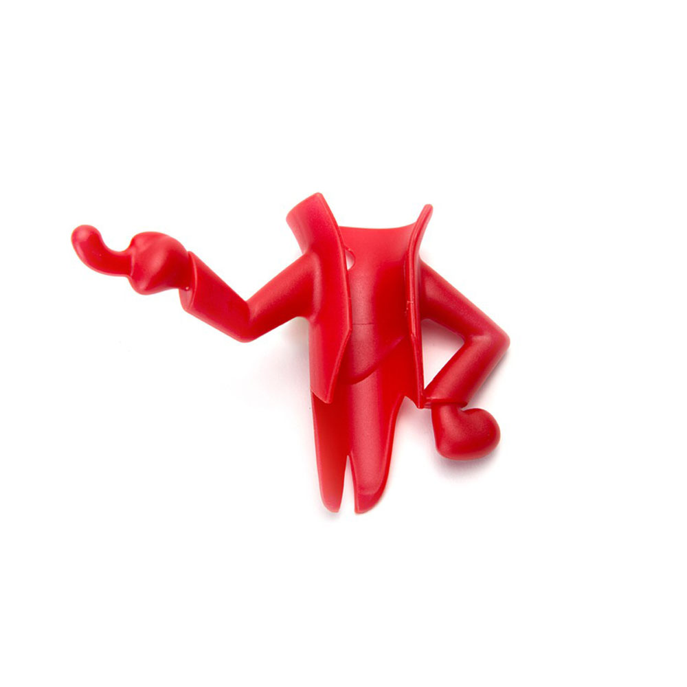 Крючок для щетки и совка Mr.Brooman Peleg Design Красный