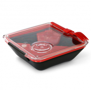 Ланч бокс квадратный Box Appetit Black+Blum Черный / Красный