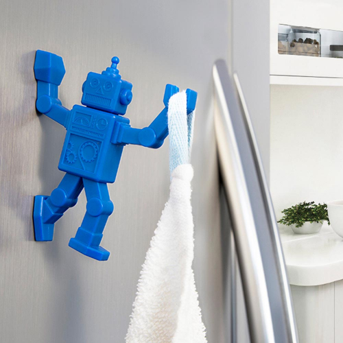 Магнитный крючок для холодильника Robohook Peleg Design Синий