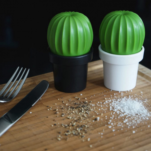 Мельница для соли или перца Tasty Cactus Qualy Белая / Зеленая