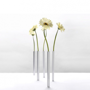 Набор магнитных ваз Magnetic Vase Peleg Design Серебристый