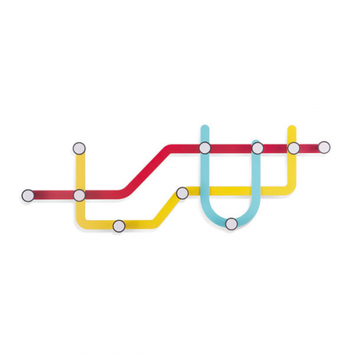 Настенная вешалка Subway Umbra Разноцветная