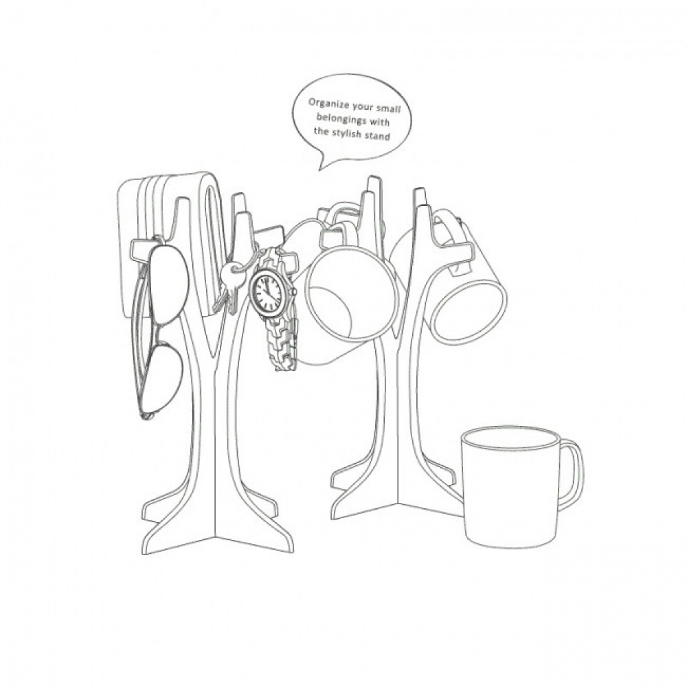 Органайзер для украшений и аксессуаров Hang On Qualy Белый