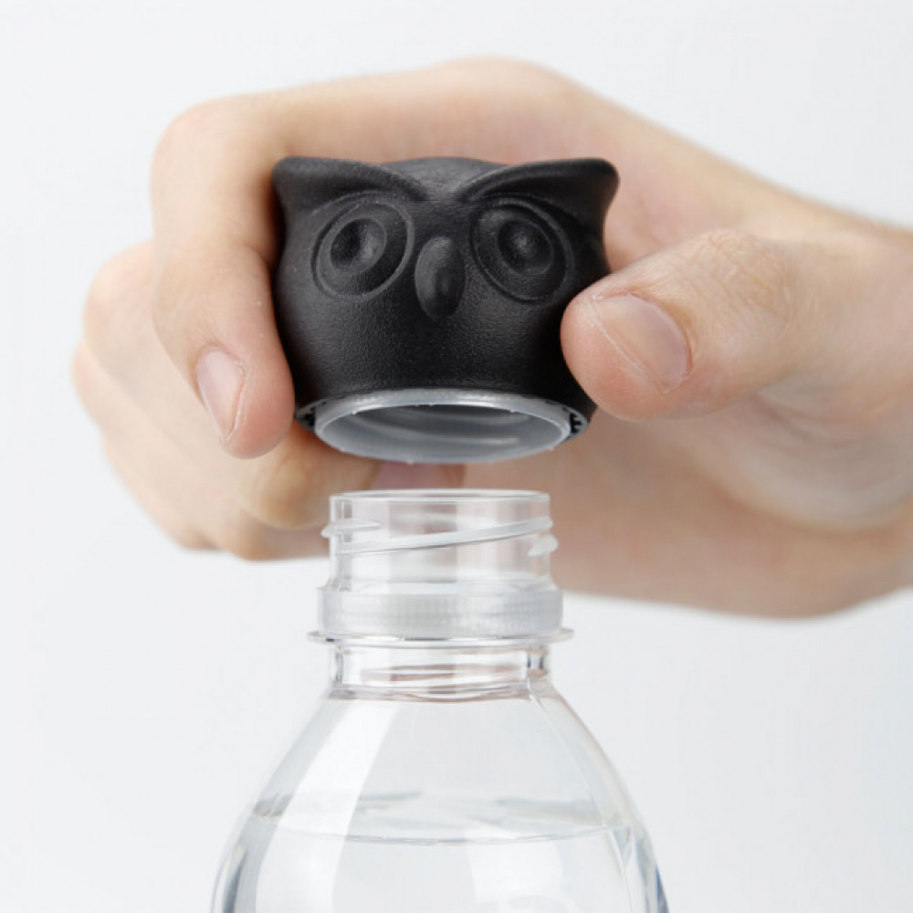 Открывалка для бутылок 2 в 1 Thirsty Owl Qualy Черная