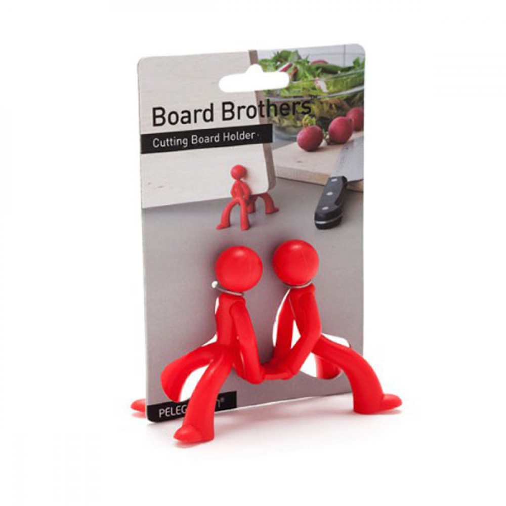 Подставка для сушки и хранения разделочных досок Board Brothers Peleg Design Красная