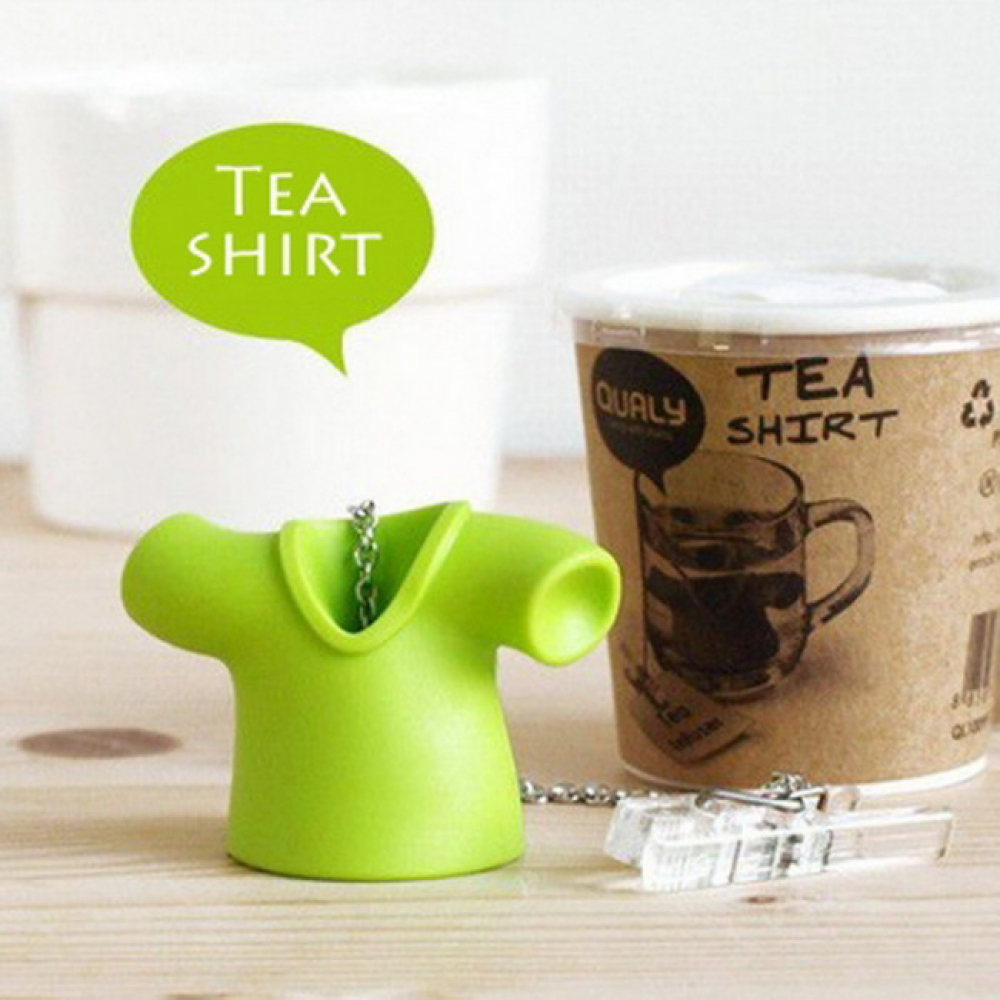 Силиконовый заварник для чая Tea Shirt Qualy Зеленый