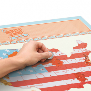 Скретч карта США Scratch Map USA Edition Luckies