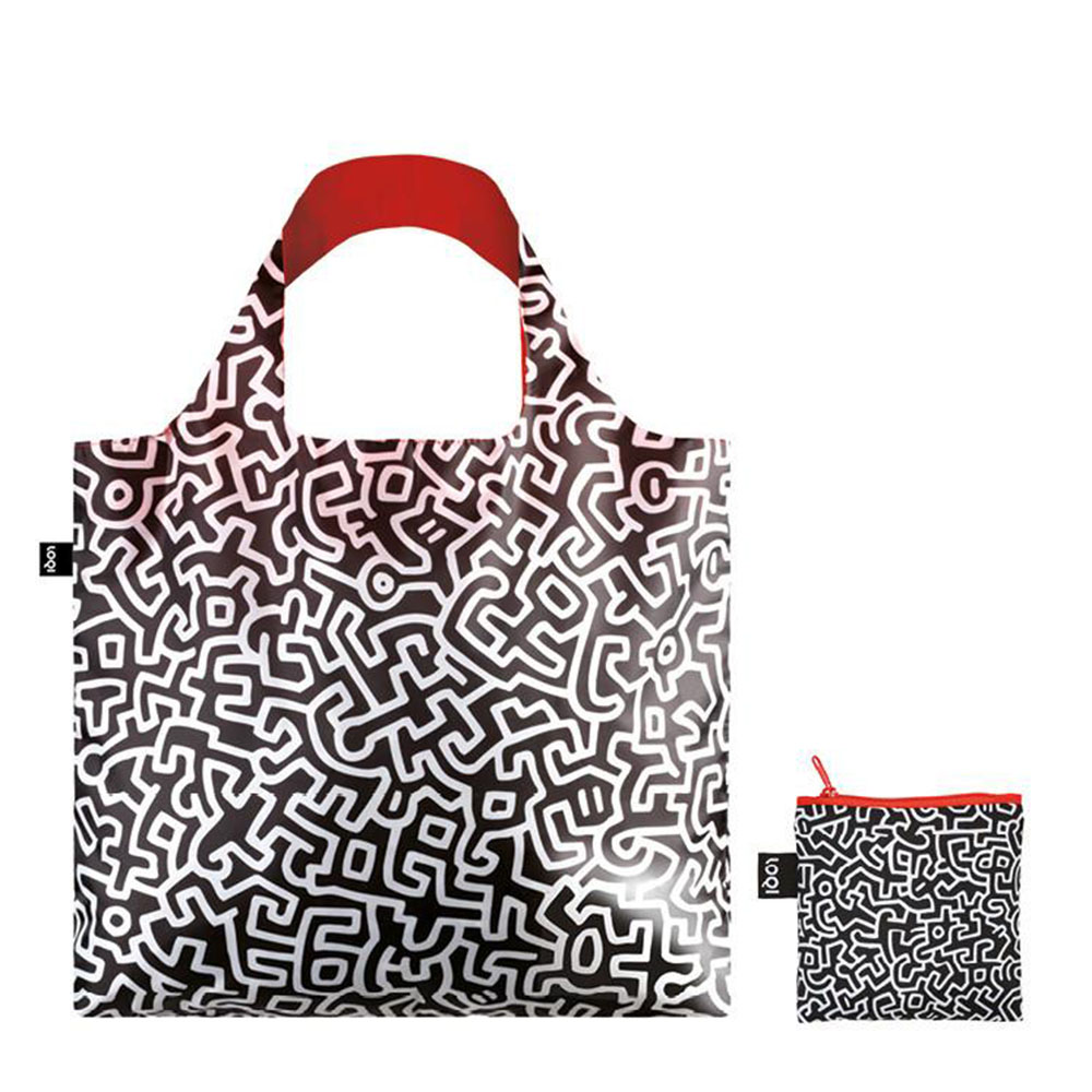 Сумка для покупок складная KEITH HARING Untitled LOQI Сумка для покупок складная KEITH HARING Untitled LOQI