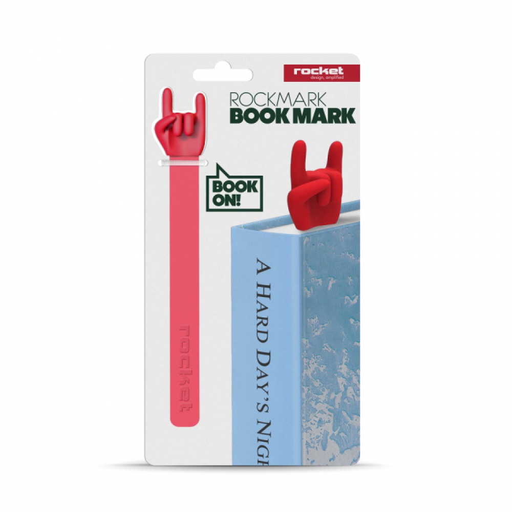Закладка для книги Rockmark Rocket Design Красная