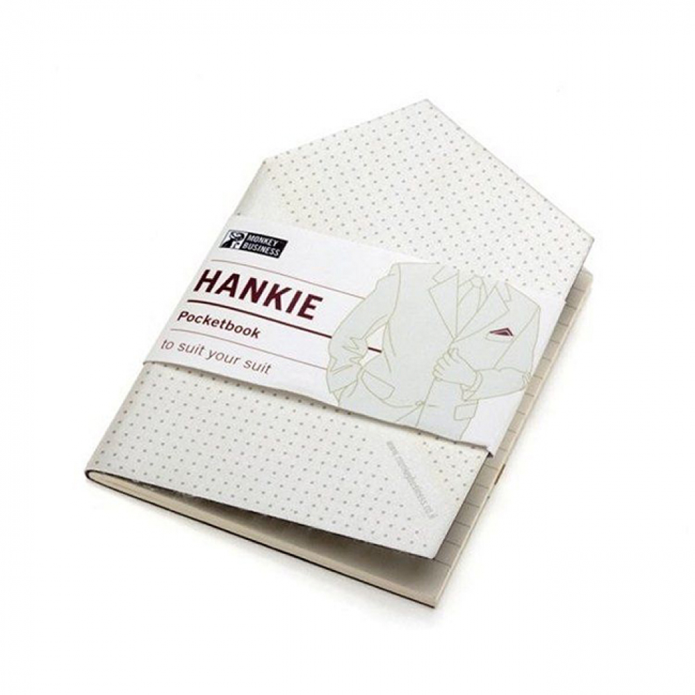 Записная книжка Hankie Pocketbook Monkey Business Белая